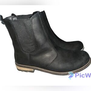 KODIAK Canada Alma Waterproof Leather Black Chelsea Slipon Booties